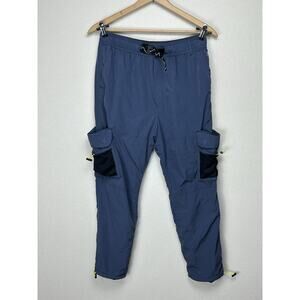 Vintage American Eagle Pants Mens Medium Cargo Paratrooper Belted Tactical y2k